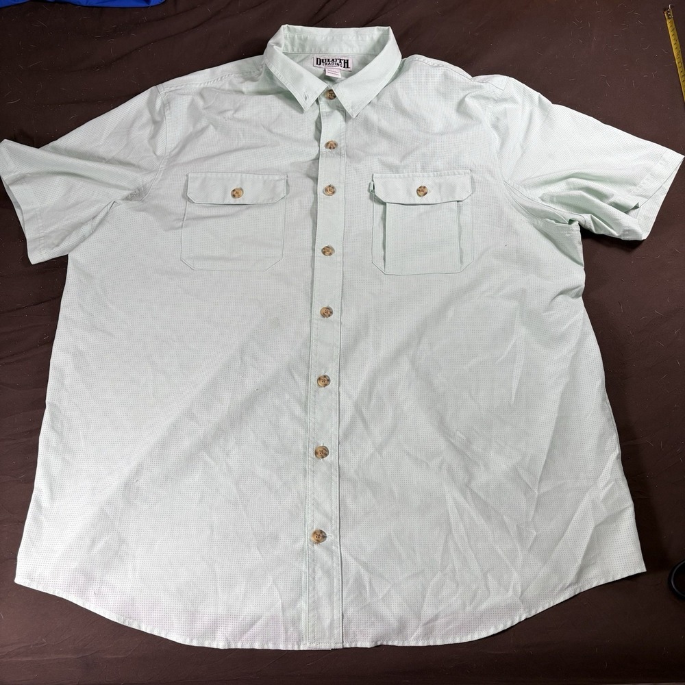 Duluth Trading 2XL Tall Utility Fishing Workwear Shirt Mens Oversized Relaxed